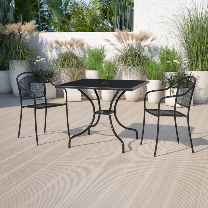 Zipcode Design™ Malbon Square Indoor/Outdoor Patio Table & Reviews Wayfair
